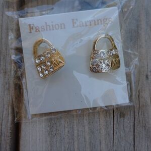 Fashion earrings handbag shaped